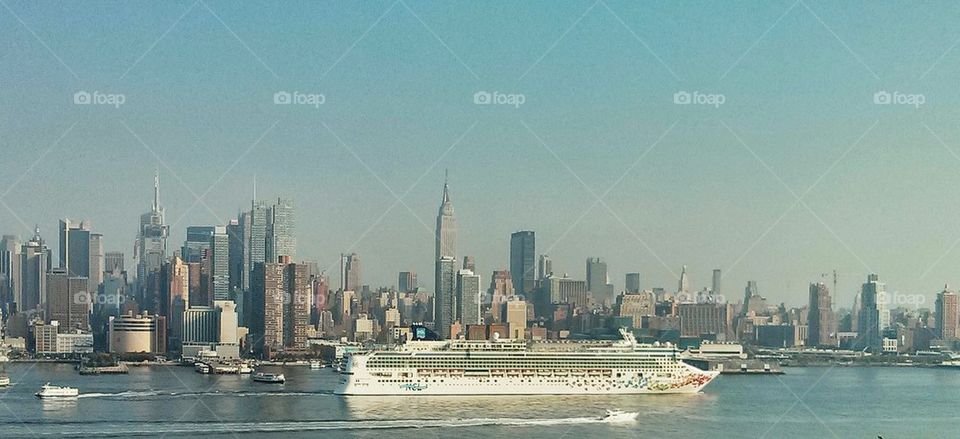 Ship Leaving NYC