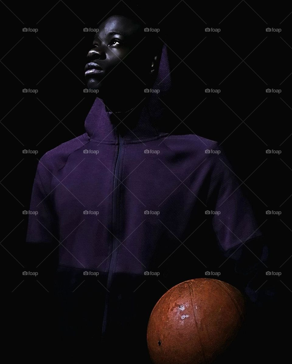 Portrait with practical light 