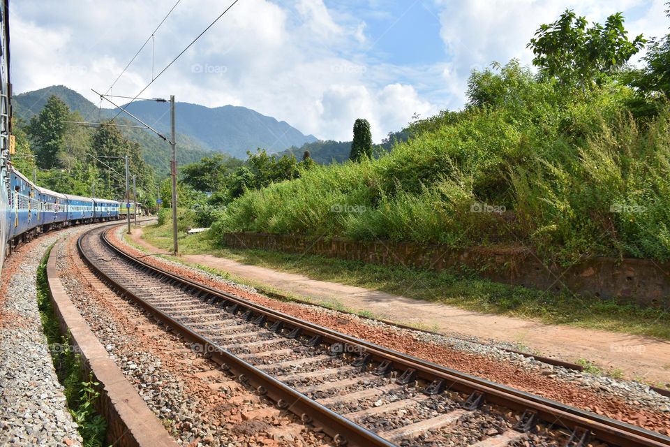 moving train