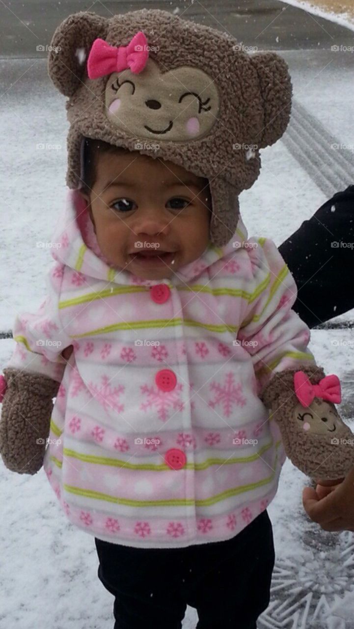Baby's 1st snow