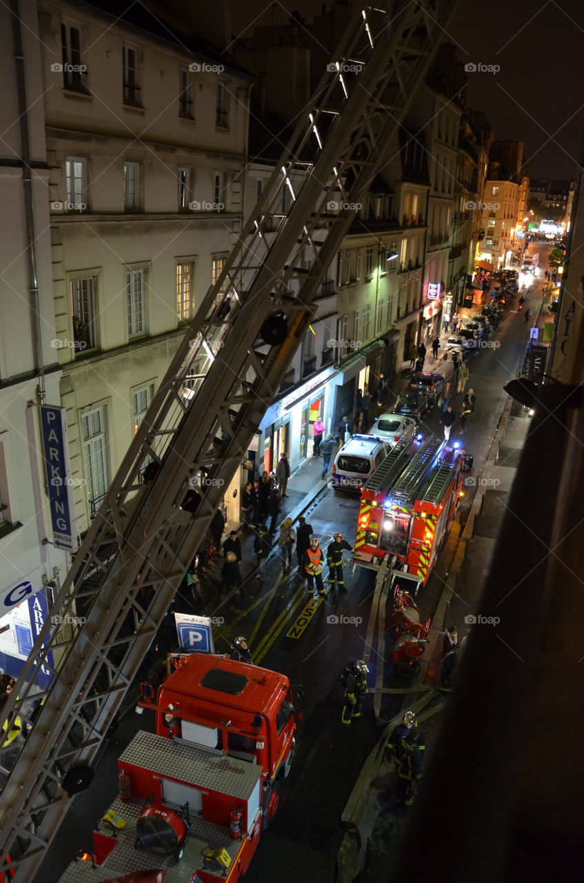 paris firefighters paris rue mazarine sapeurs pompiers by jlfr