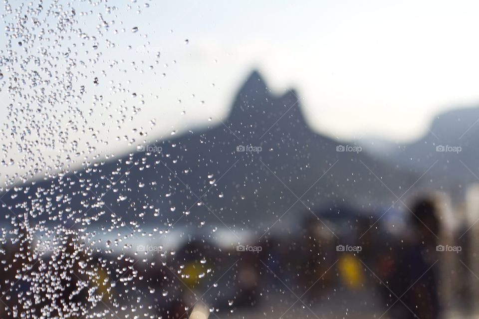 Summer refreshment . Photo taken at Ipanema beach, Rio de Janeiro. 