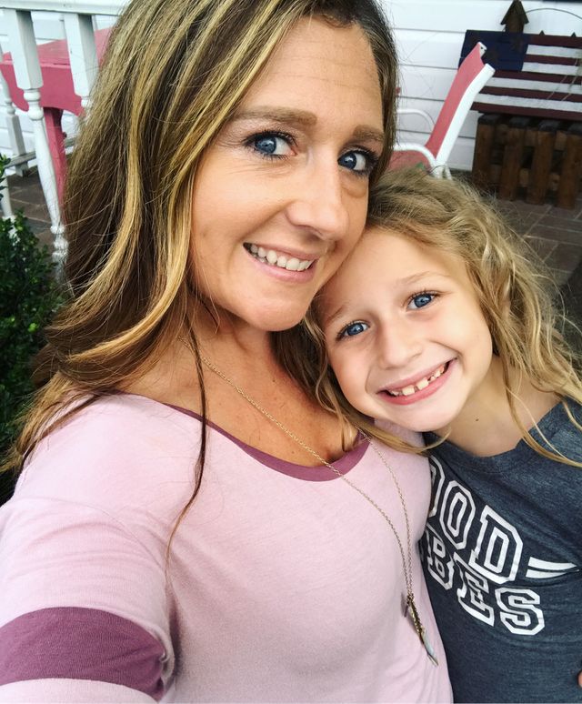 Close-up of mother and daughter