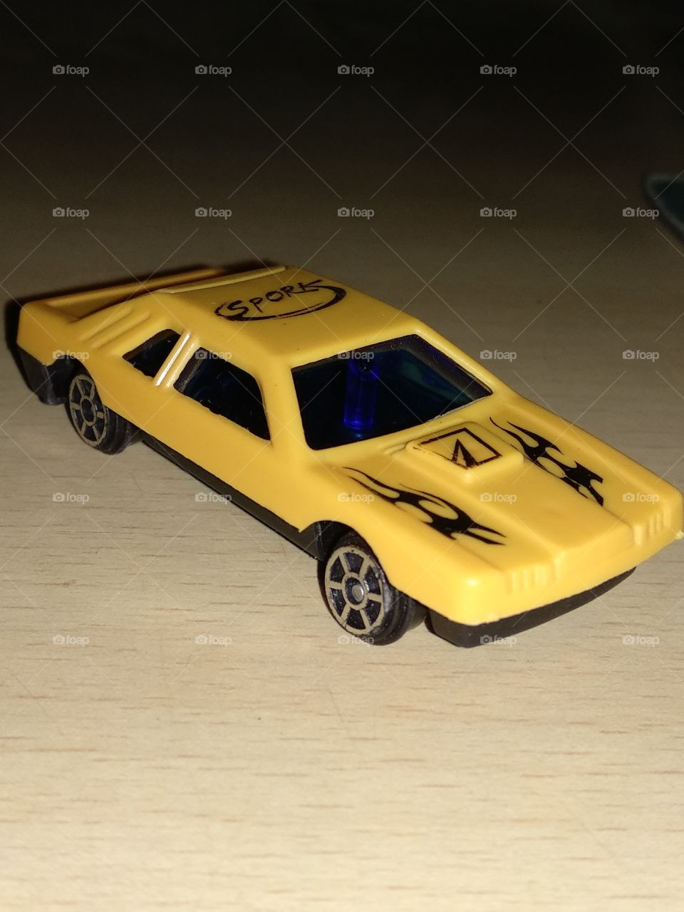 left side car view yellow one