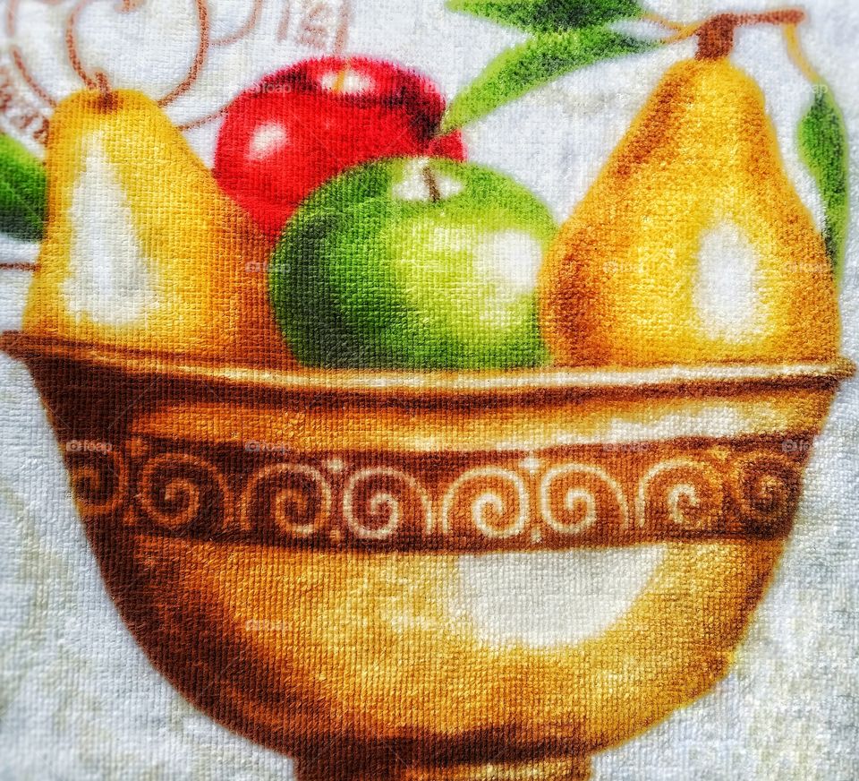 Fruity Tea Towel Texture