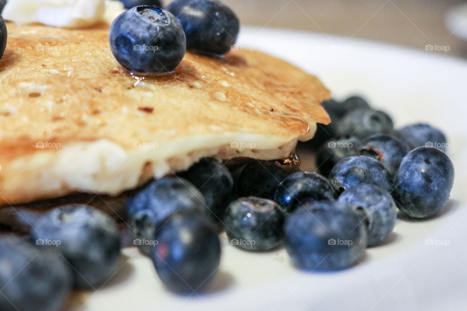 Blueberries and Pancakes ... yum!