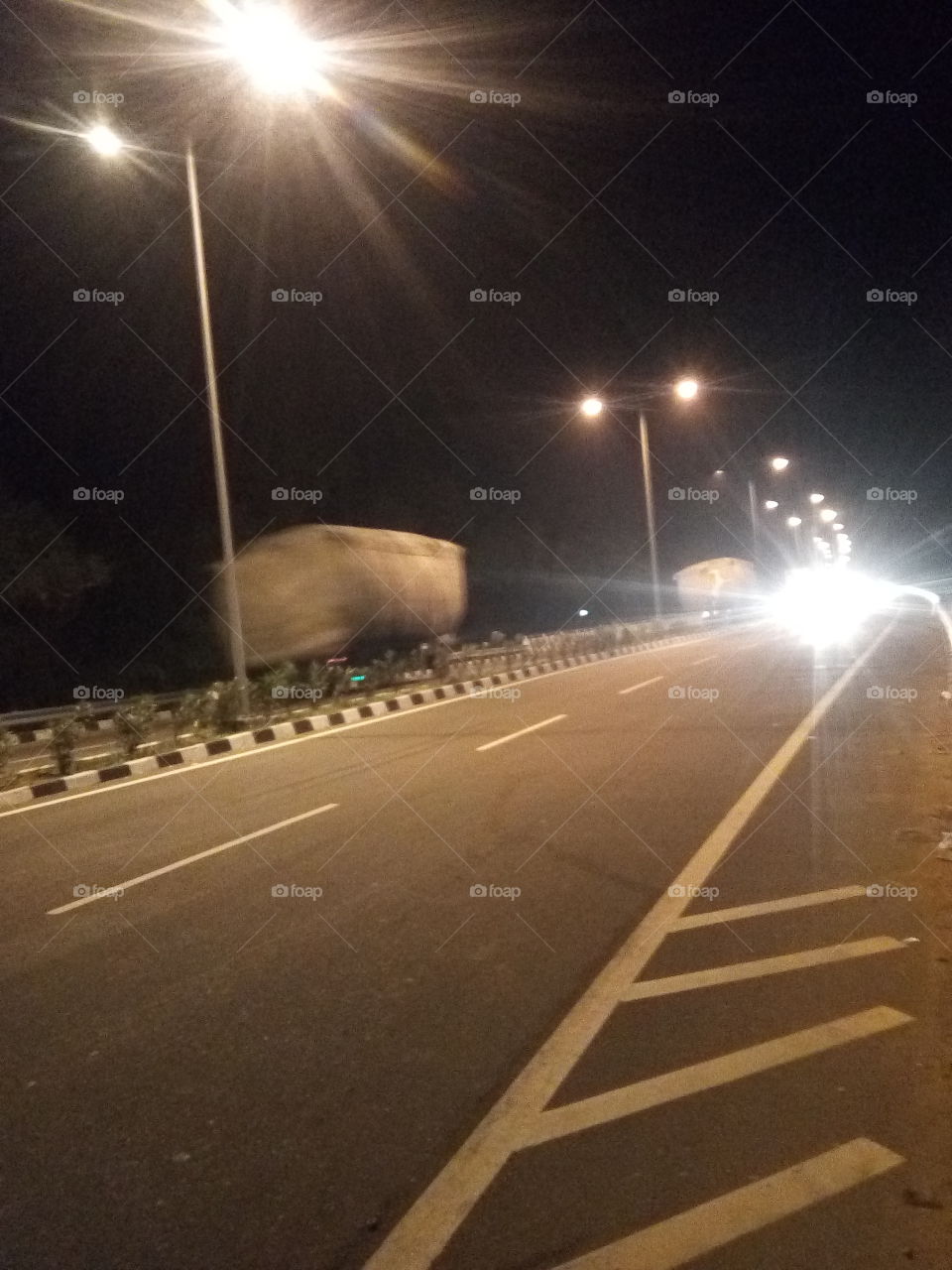 a road with heavy load.