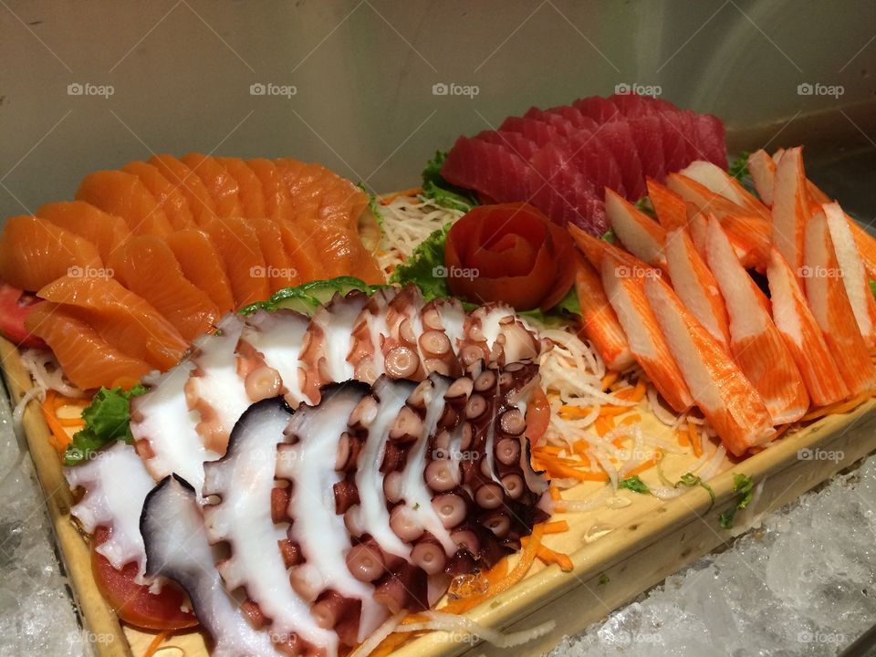 #food #sashimi #salmon #seafood #japannesefood #fresh #dilucious