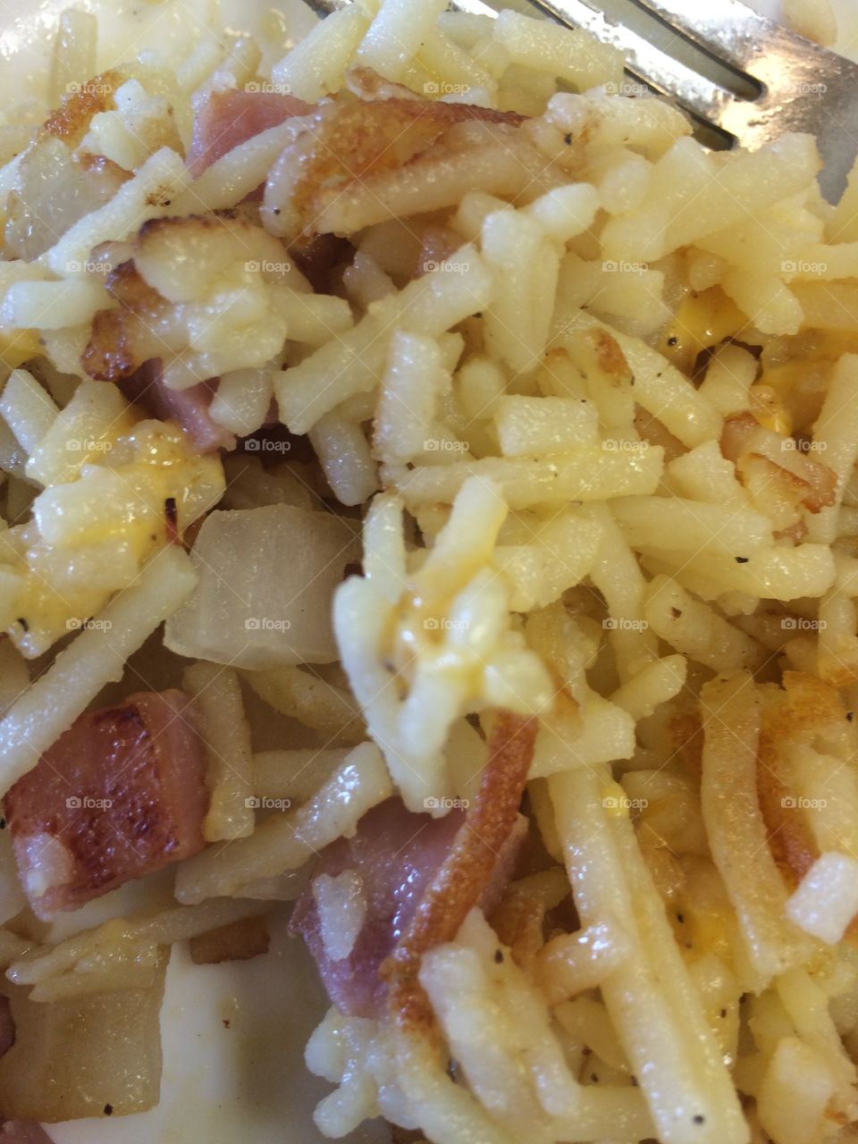 Hash browns for breakfast 