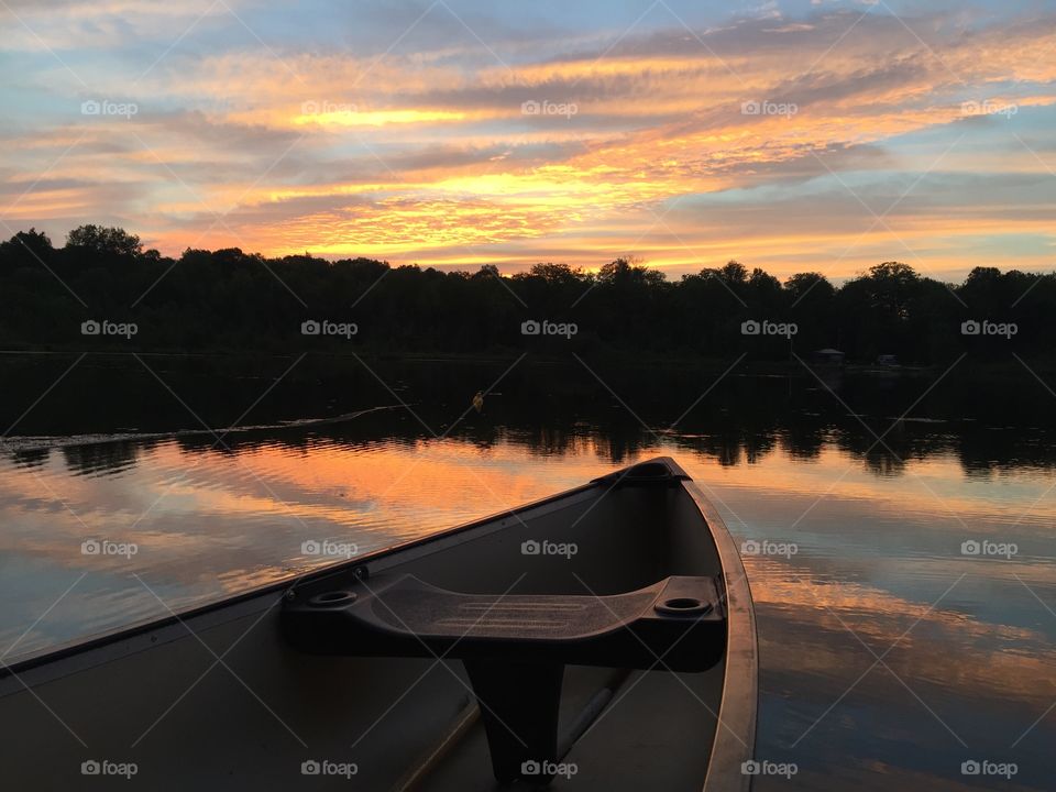 Canoe Sunset