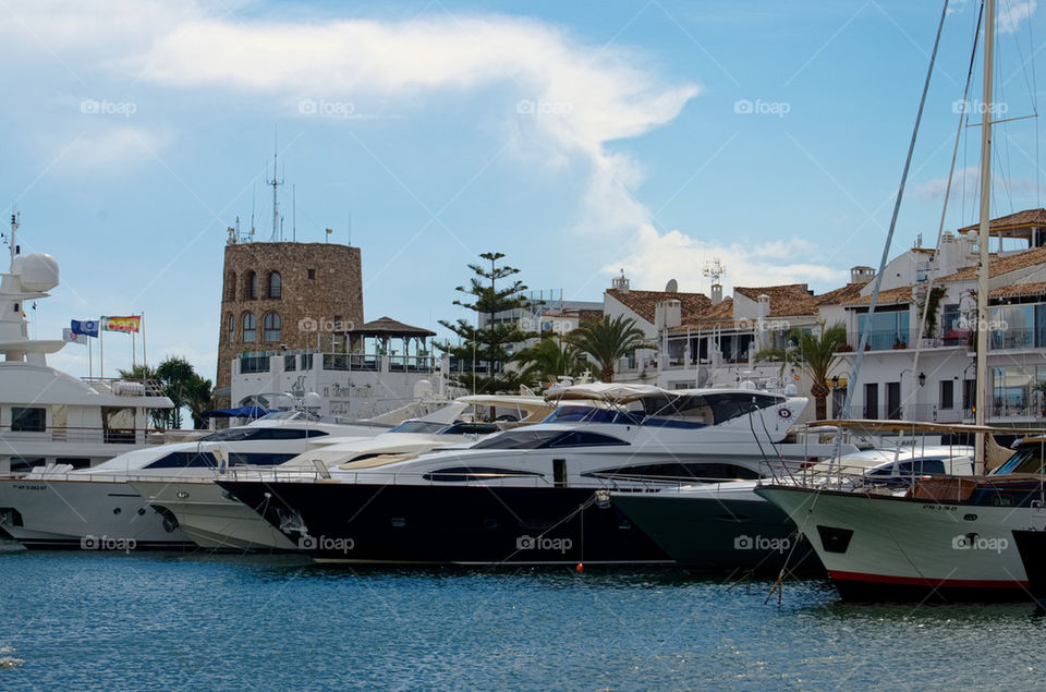 Big yachts in #Puerto Banus 