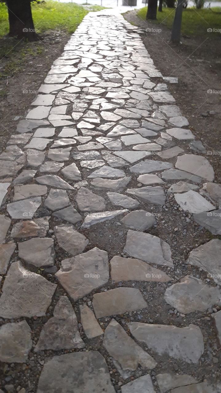 stone road