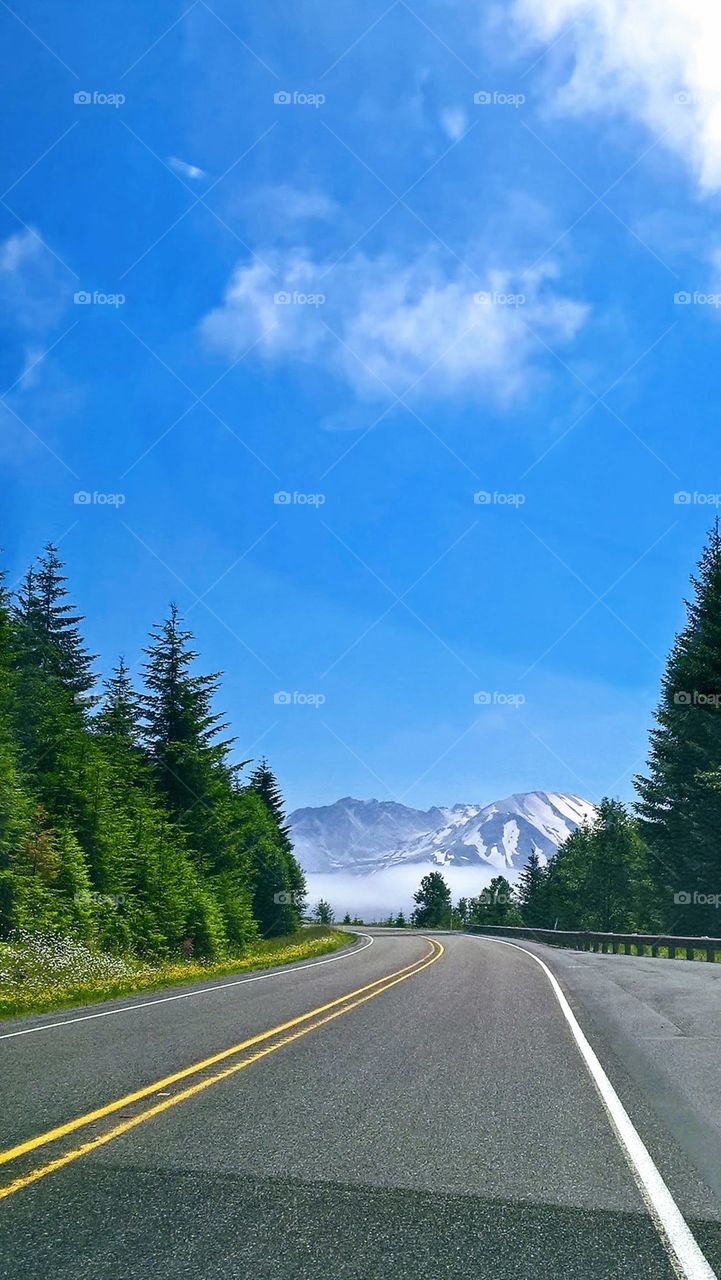 Road to mount st Helen's