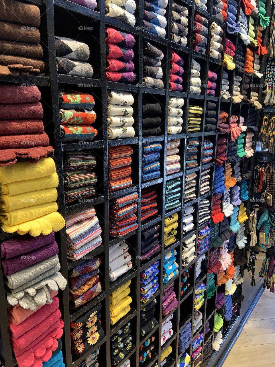 Coloured cotton socks 