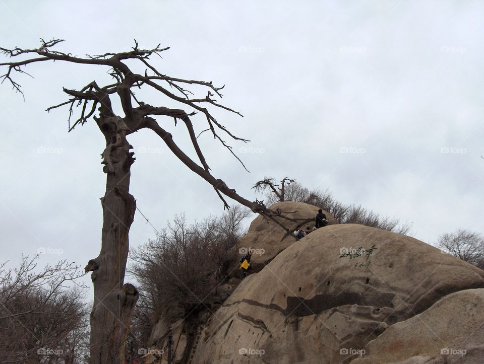 Mt Hua near Huayin in Shaanxi Province China