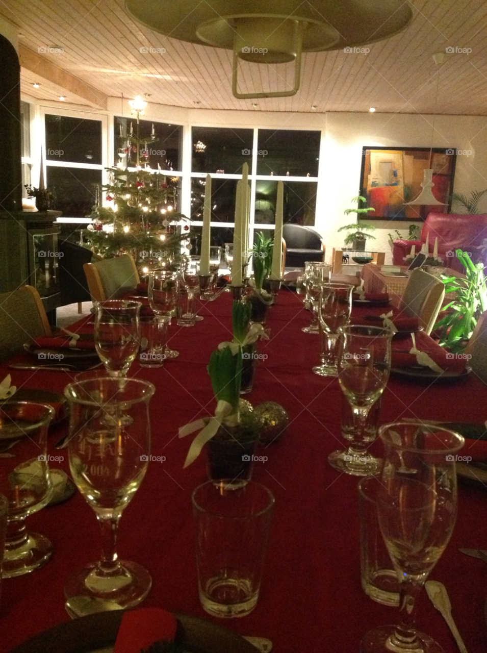 table christmas christmas tree family dinner by fie_r_w