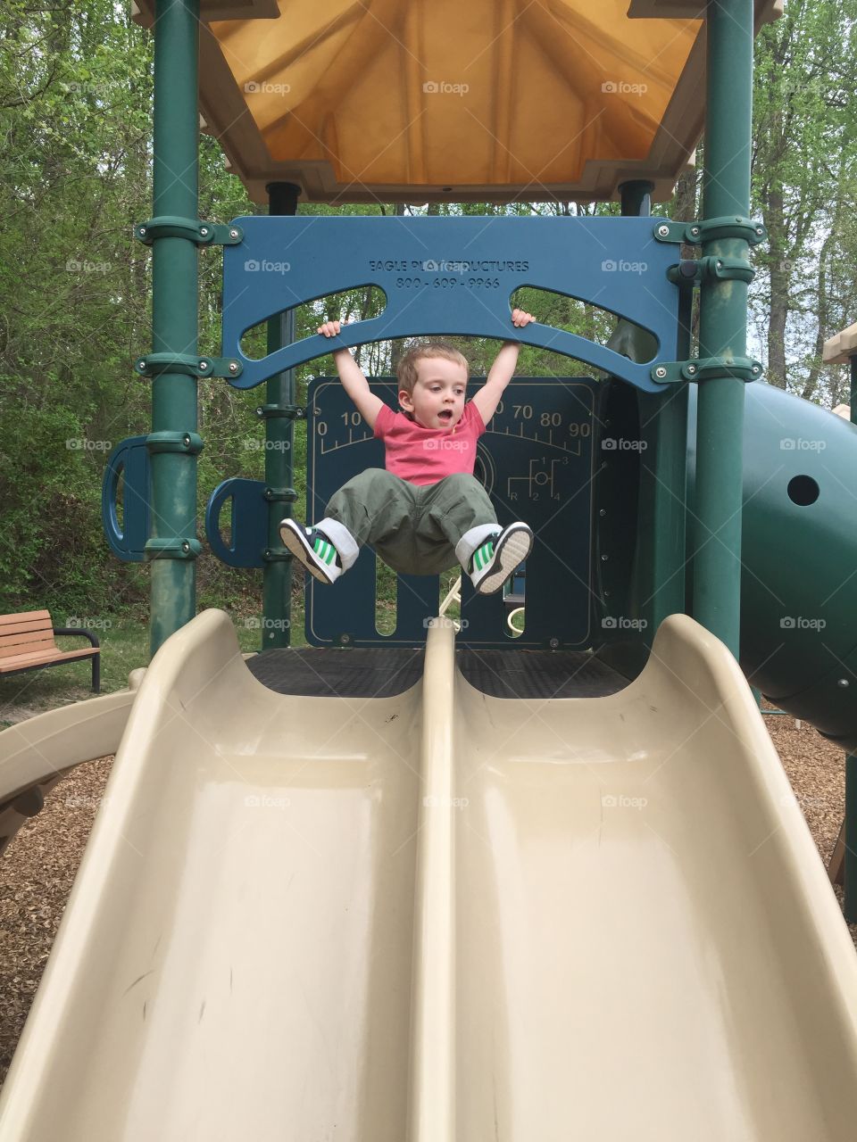 Outdoors, Playground, No Person, Child, Slide
