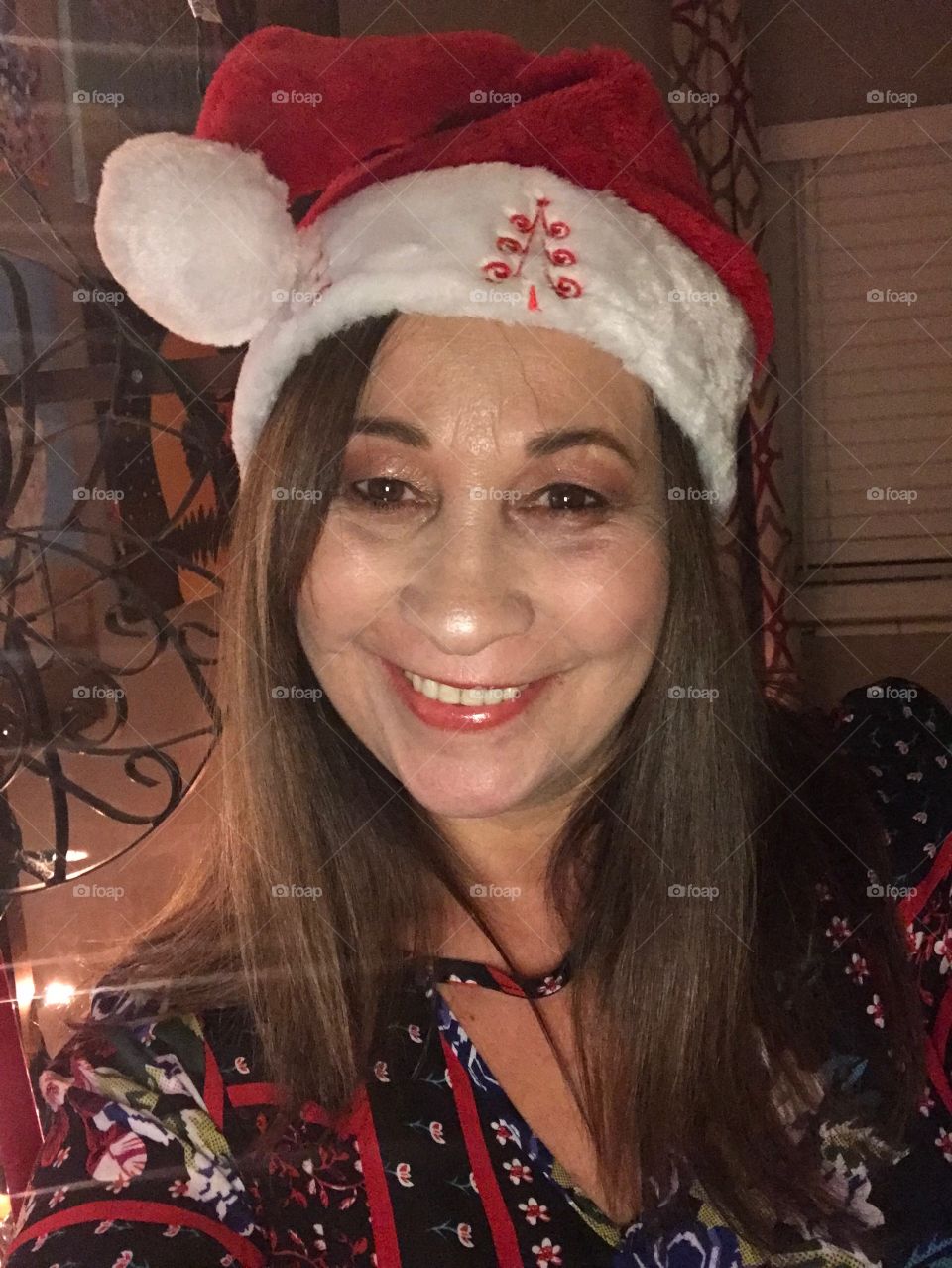 Christmas hat woman 