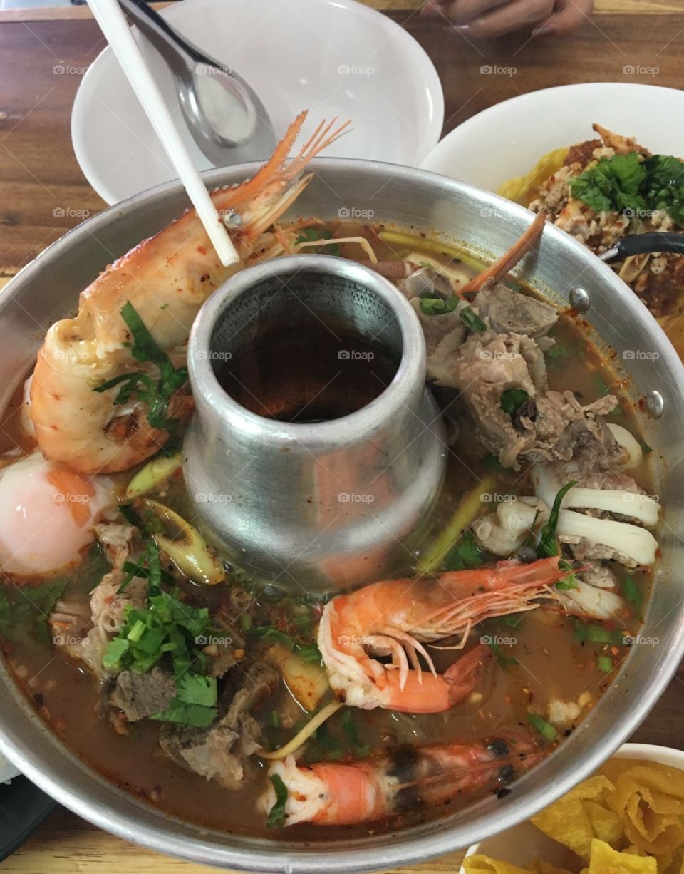 Tom Yam Goong Soup thai food