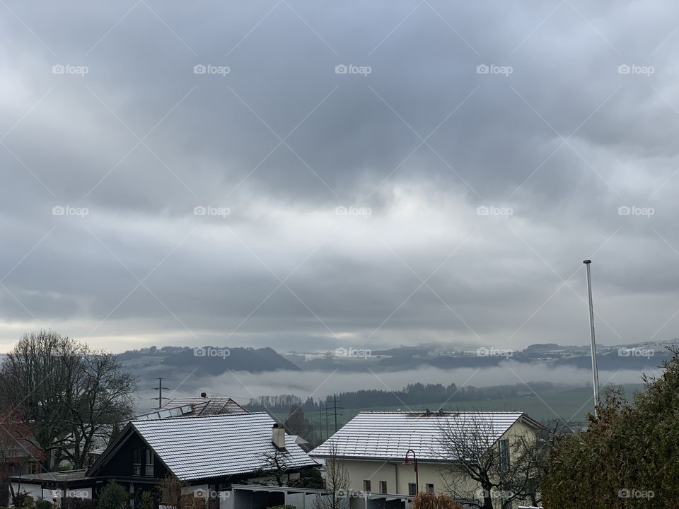 A village in the Swiss country