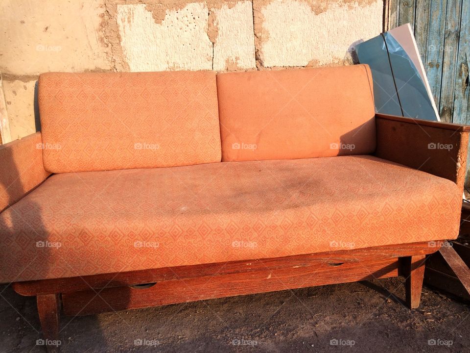 Old sofa. Second hand sofa