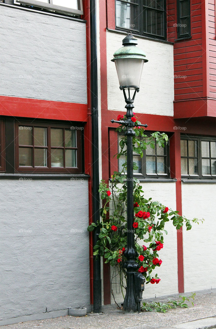 street sweden red windows by rudestar