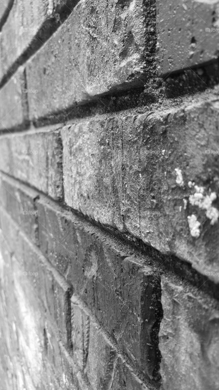 brick wall grayscale