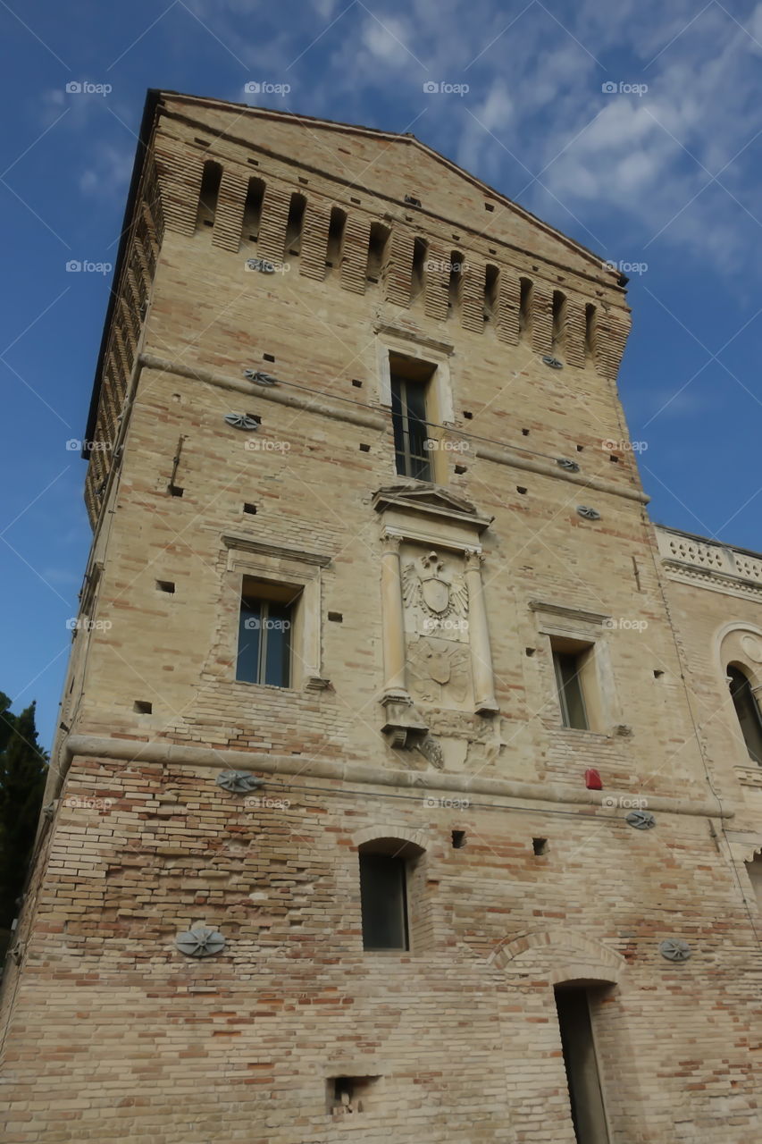 Coastal Tower of Carlo V, Martinsicuro, Abruzzo region, Italy