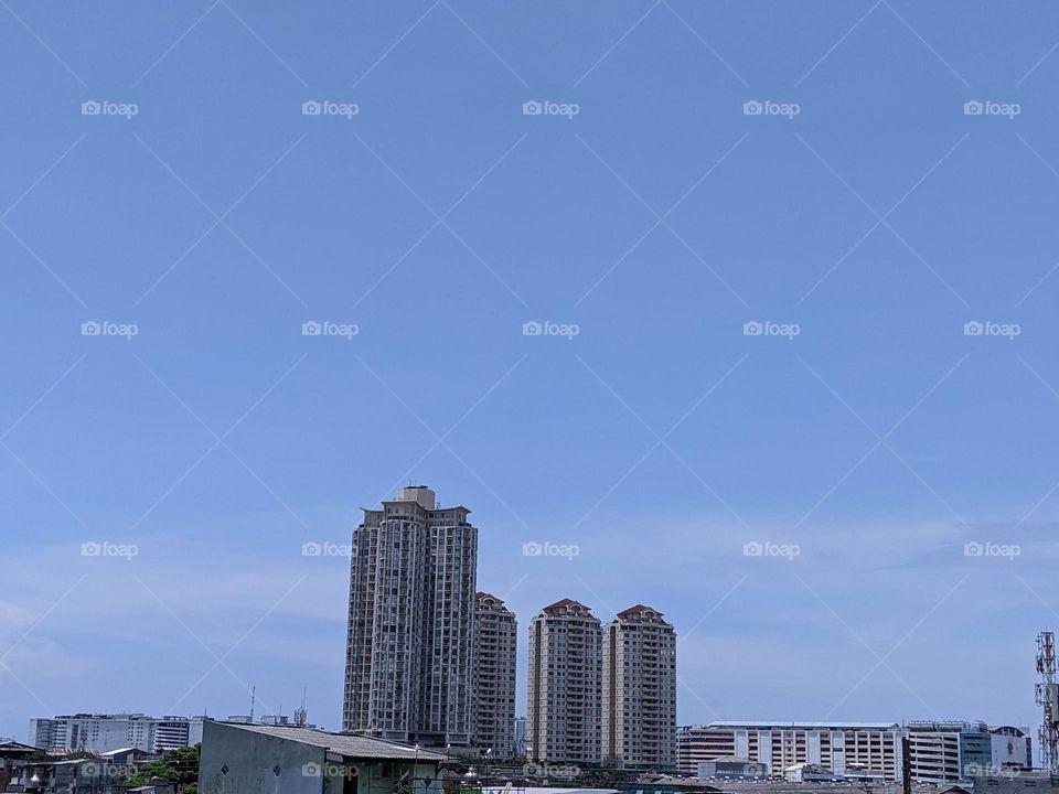 sky and buildings