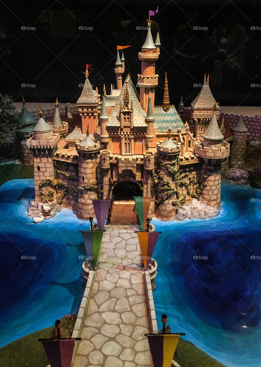 Original model of the castle at Disneyland.  It’s beautiful even in a small scale. 