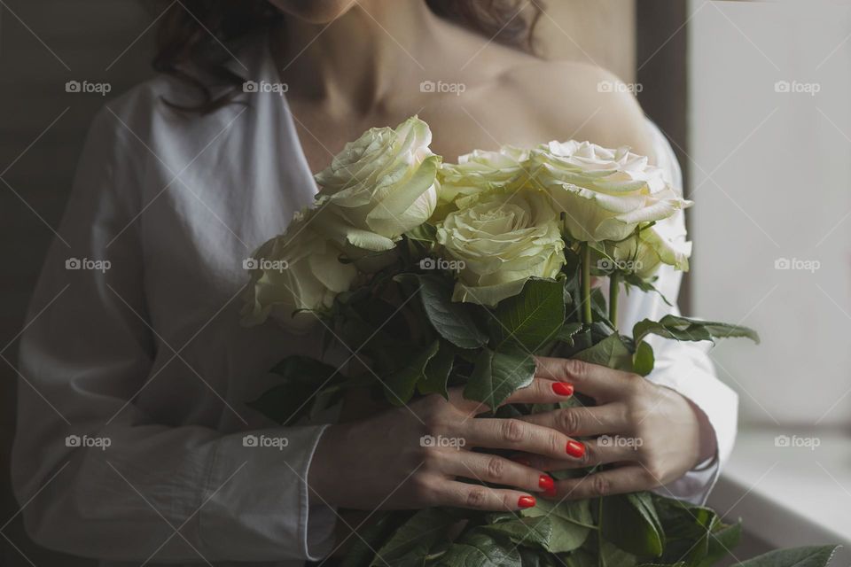 female portrait-tenderness of spring.