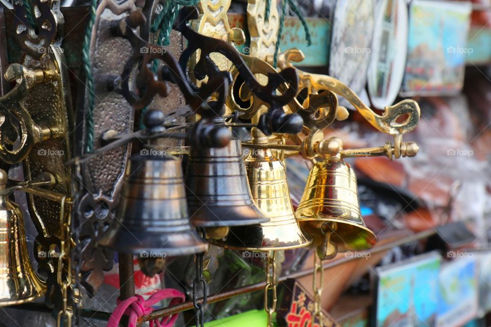 Souvenirs and merchandises selling at Malioboro street of Jogjakarta, Indonesia