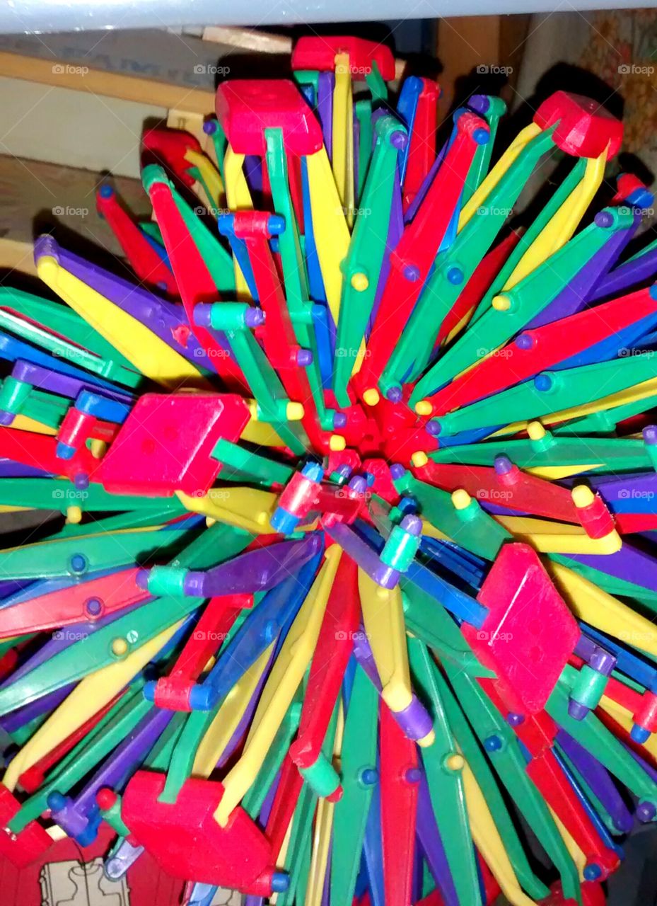 Colorful Toy. Vibrant colors of a child's toy.