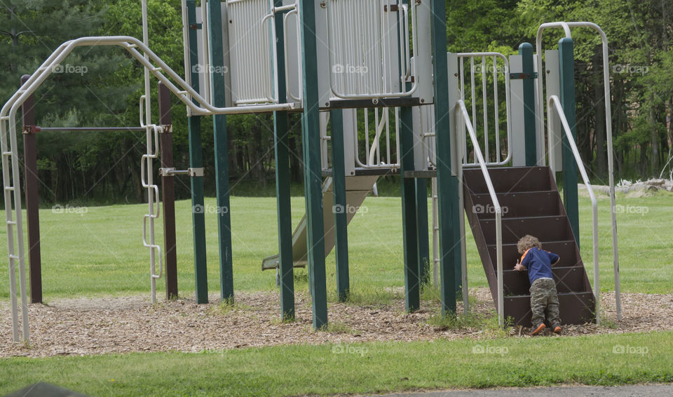 playing at the park. fun in spring