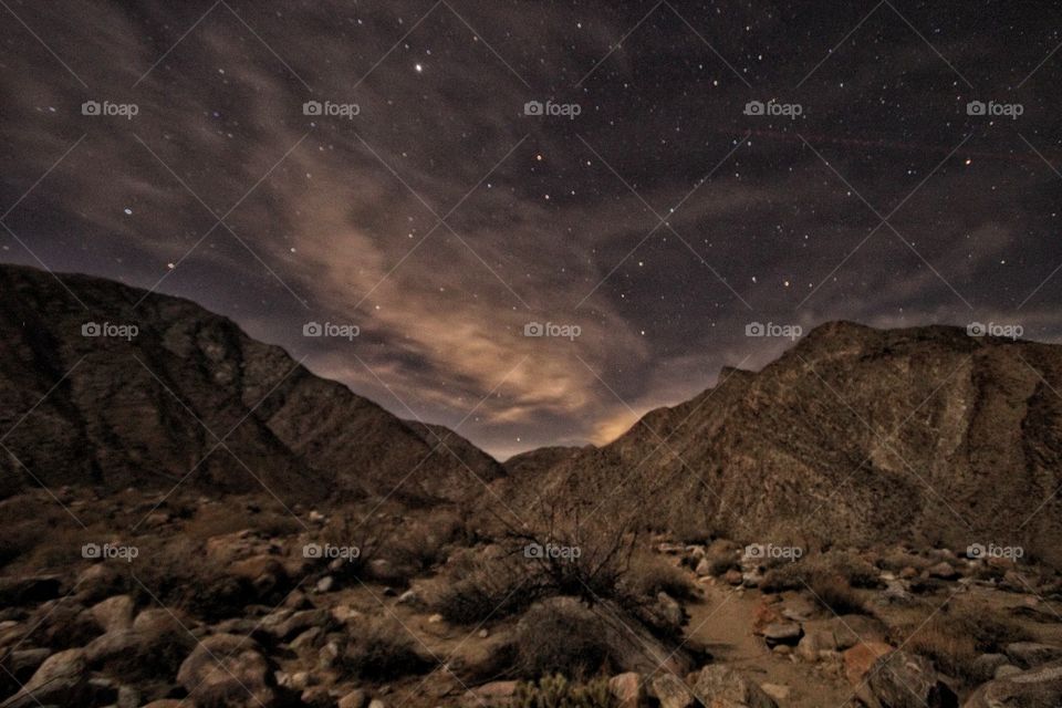 High angle view of milky way