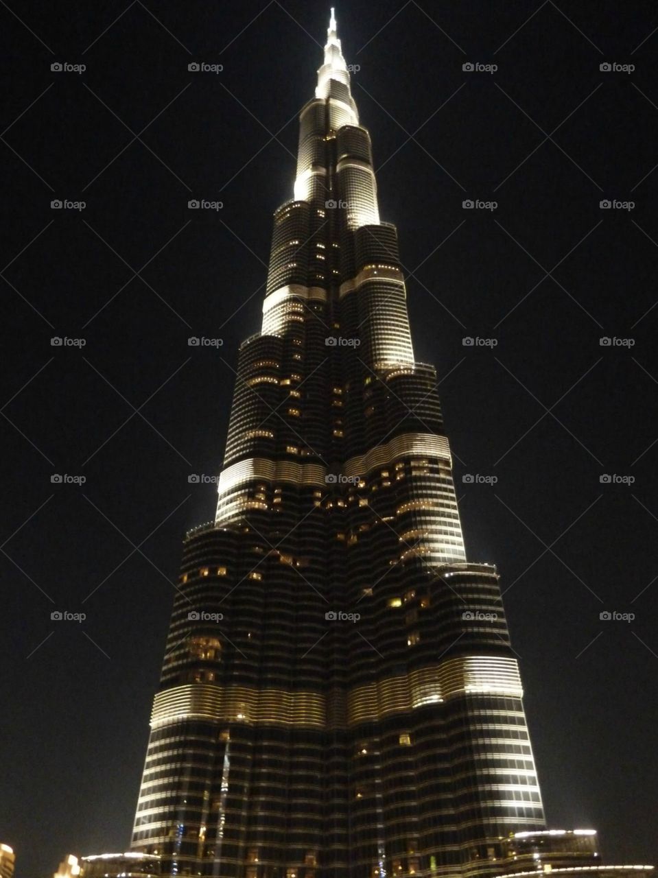 Burj Khalifa by night 