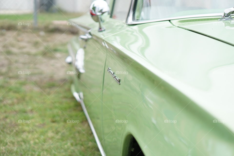 Seafoam Green Classic Car