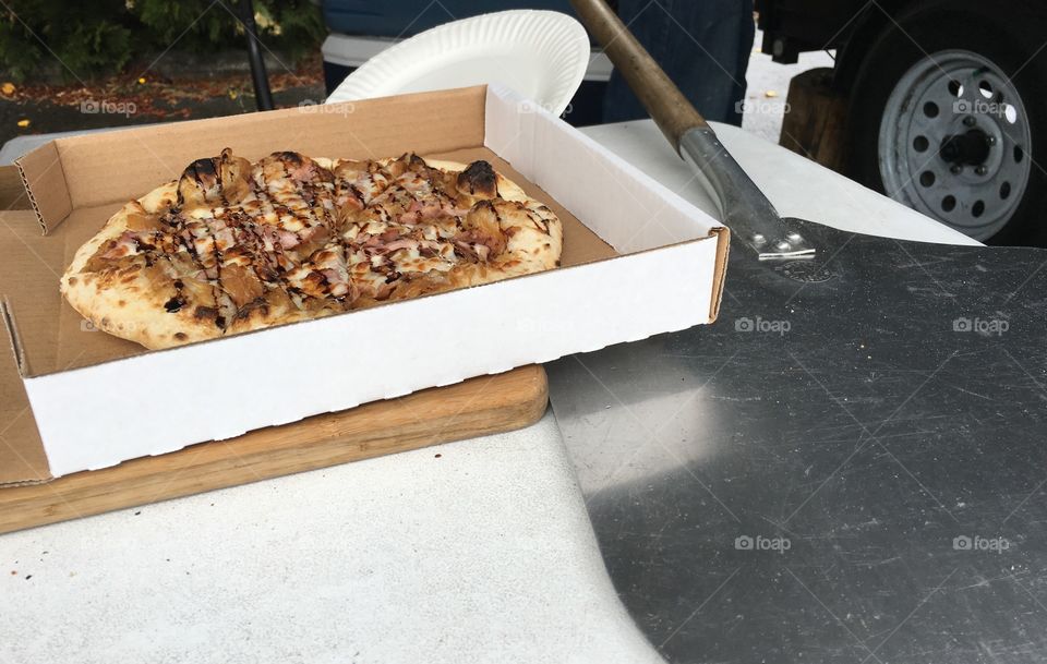 On a Wood Fired Pizza 