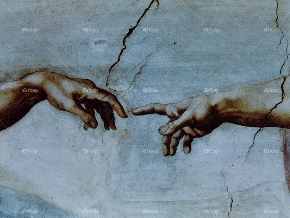 Picture of the Famous artist hands 