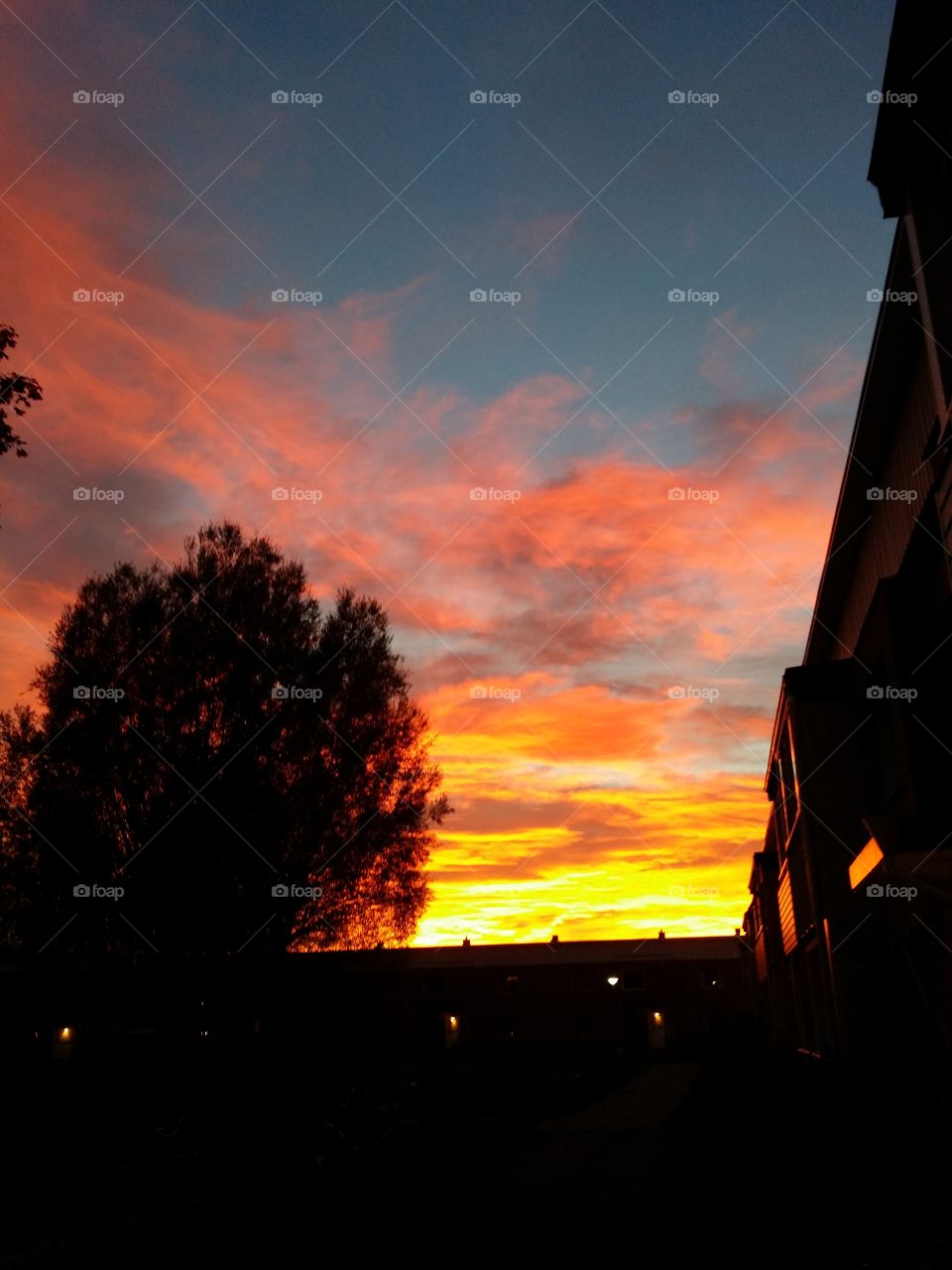 Fire in the sky. Trollhättan