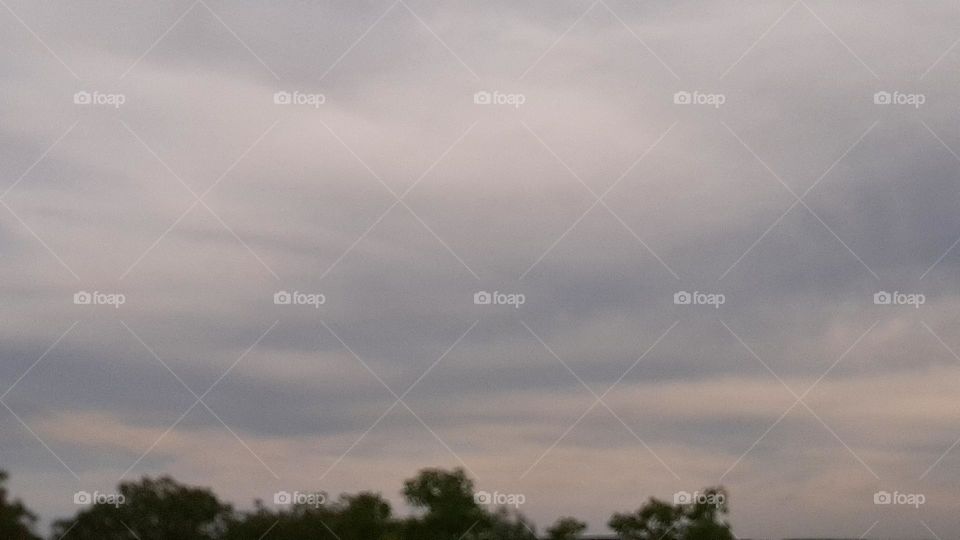 sky with milk clouds