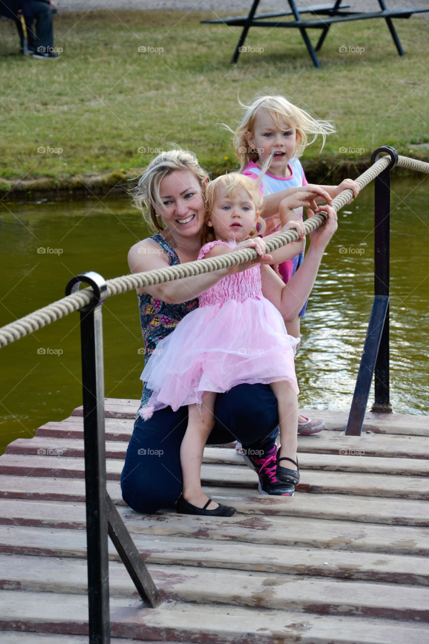 Family fun at Knutenborg theme park in Denmark.