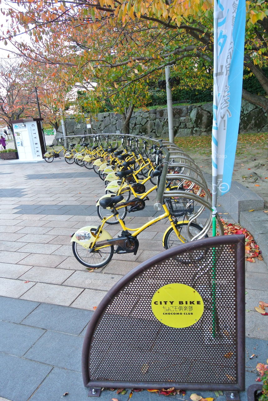 city bike in Kokura, Kyushu Japan