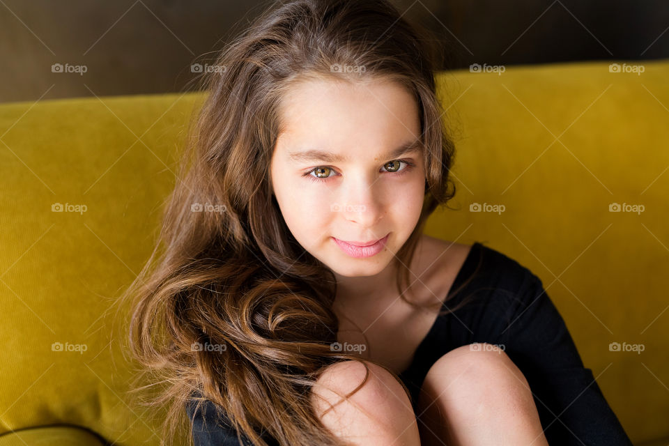 Amazing portrait of little girl