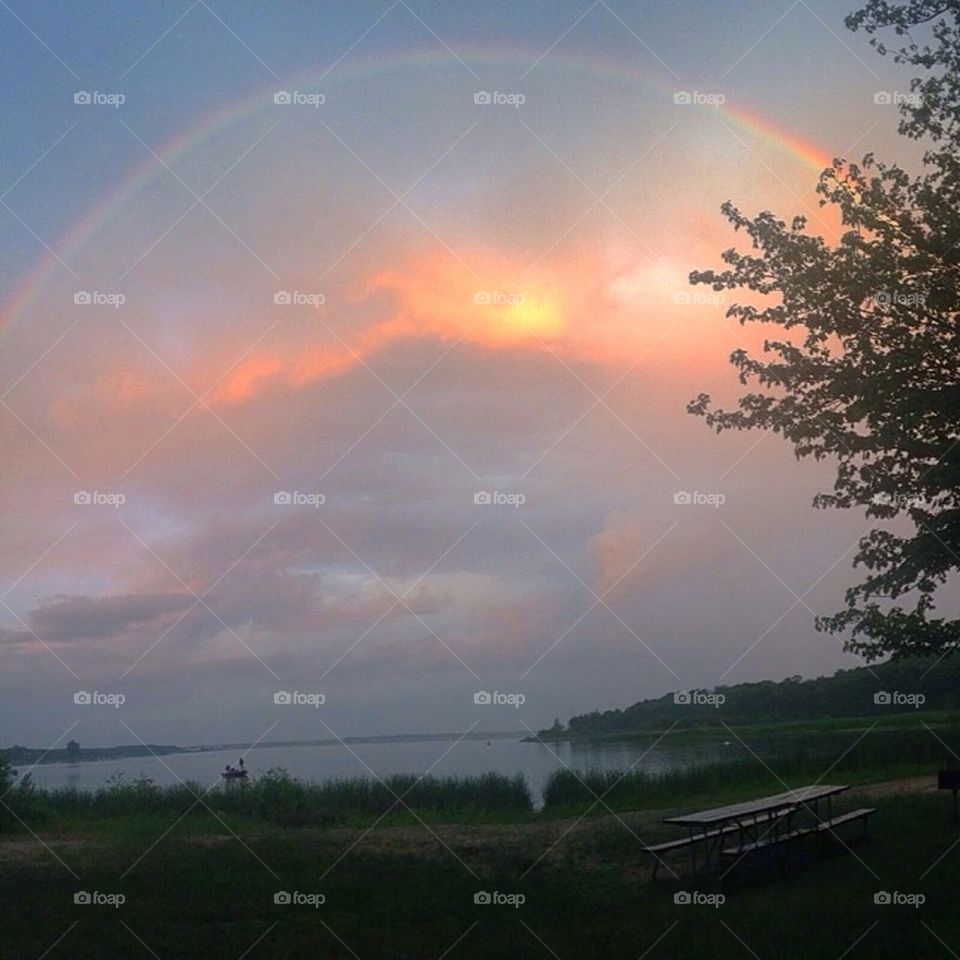 Rainbow over Lake 