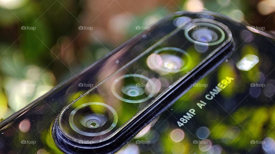 Round shape of a mobile back camera