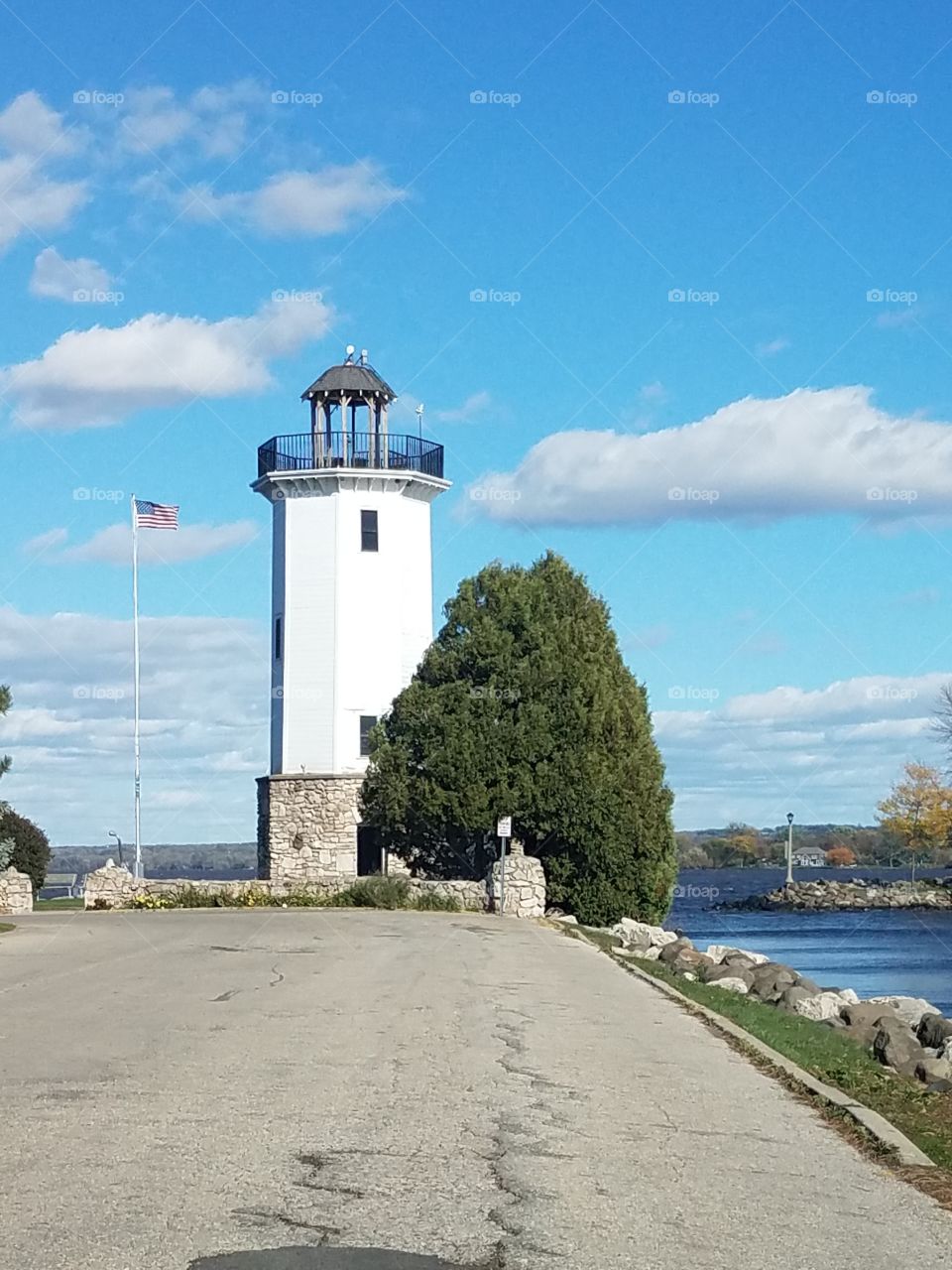 lighthouse by the lake