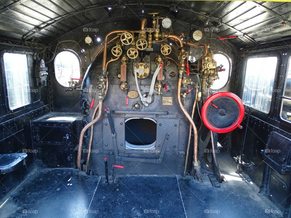 Controls of the locomotive