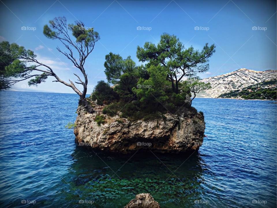 Brela rock in Makarska