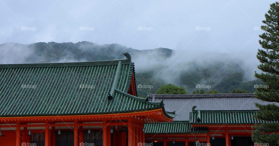 clouds rain mist japan by Petalskull